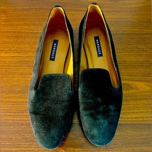 Margaux Loafer Black Flats Suede 39.5 US Size 9